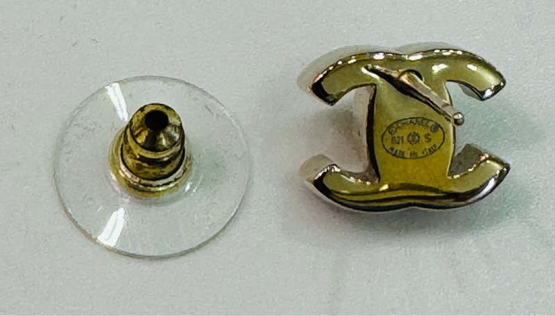 Chanel CC Logo 金色耳環-27