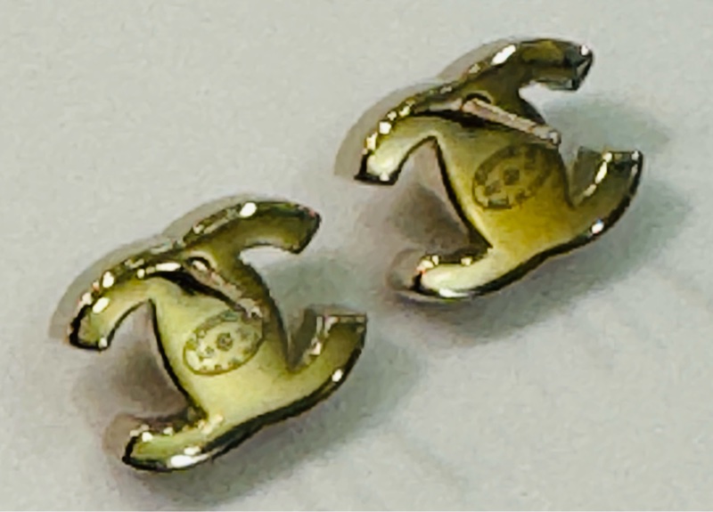 Chanel CC Logo 金色耳環-30