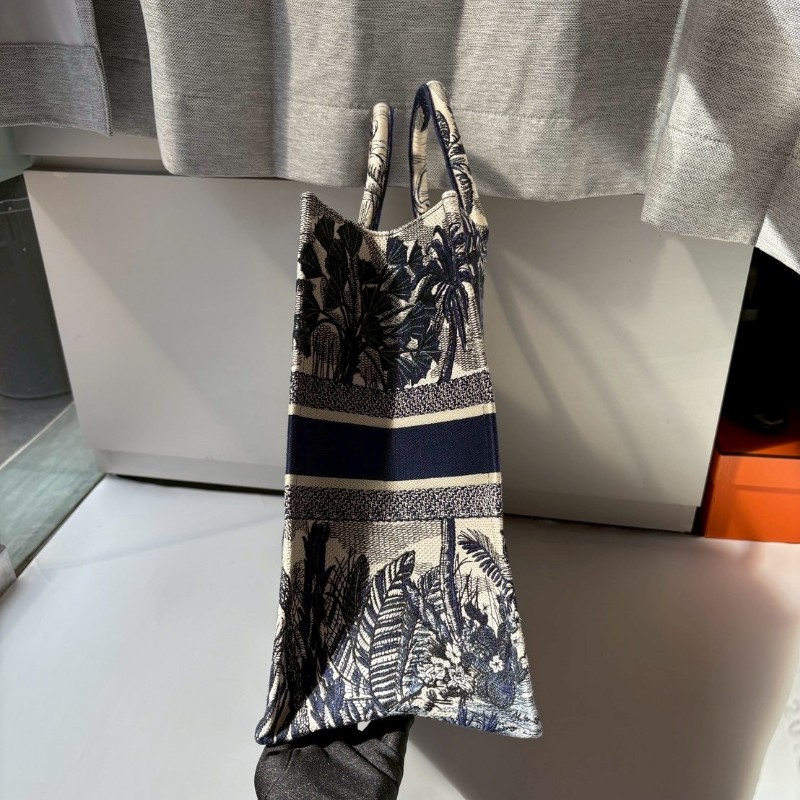 Dior 藍鶴棕櫚樹刺繡大號托特包 book tote-7