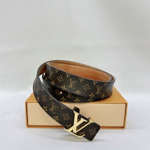 LV Monogram字母老花皮帶