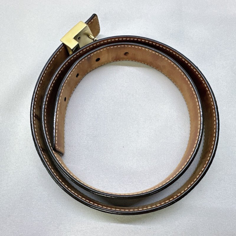 LV Monogram字母老花皮帶-4