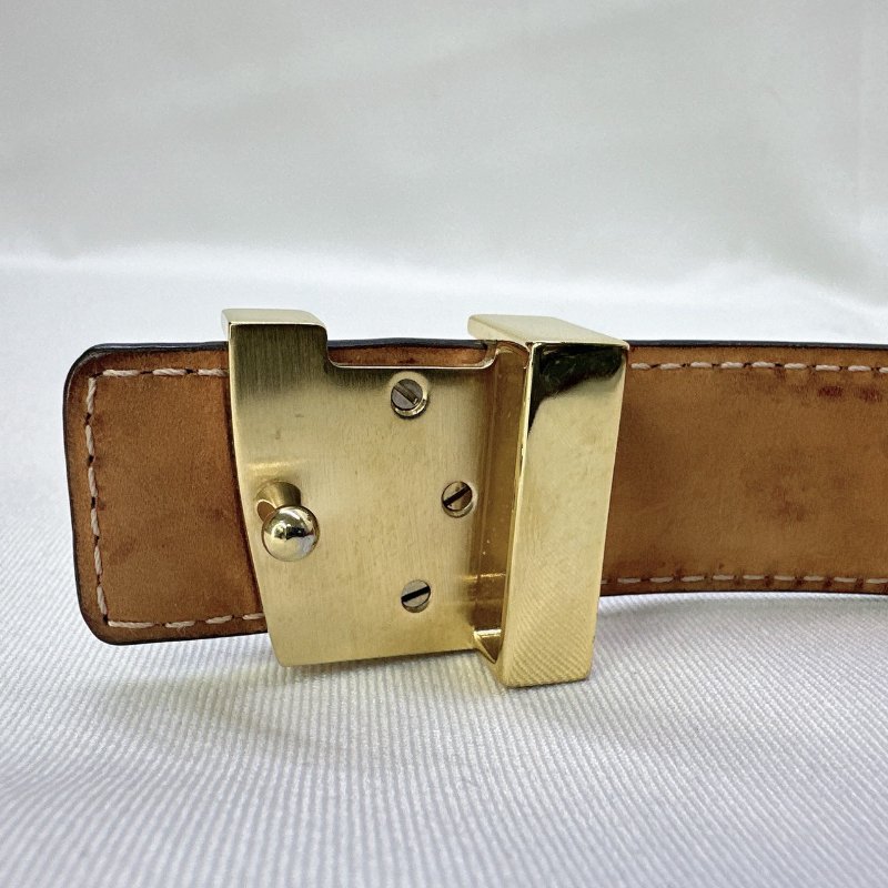 LV Monogram字母老花皮帶-5