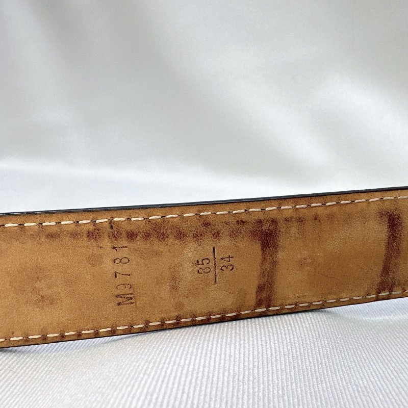 LV Monogram字母老花皮帶-9