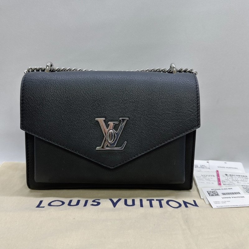 LV Mylockme牛皮轉釦翻蓋鏈包-0