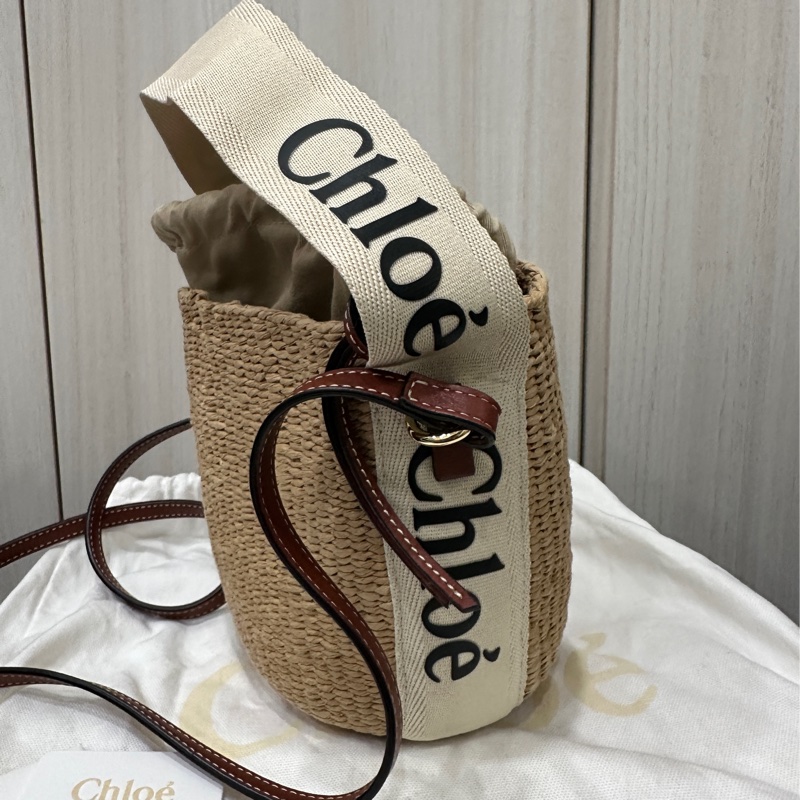 Chloe草編包手提斜背兩用包-1