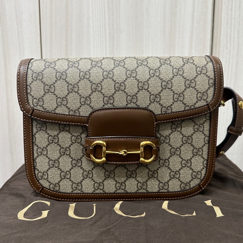 Gucci 1955 Horsebit 經典馬銜扣馬鞍包-0