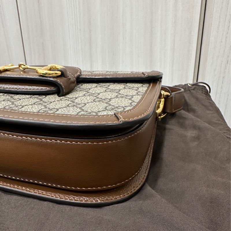 Gucci 1955 Horsebit 經典馬銜扣馬鞍包-9