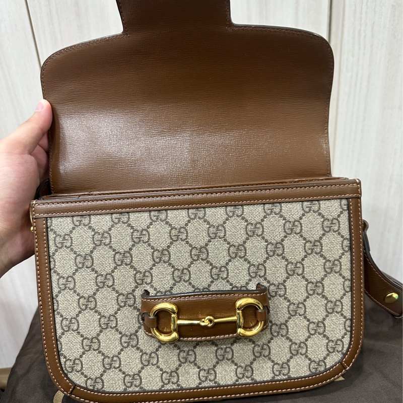 Gucci 1955 Horsebit 經典馬銜扣馬鞍包-12
