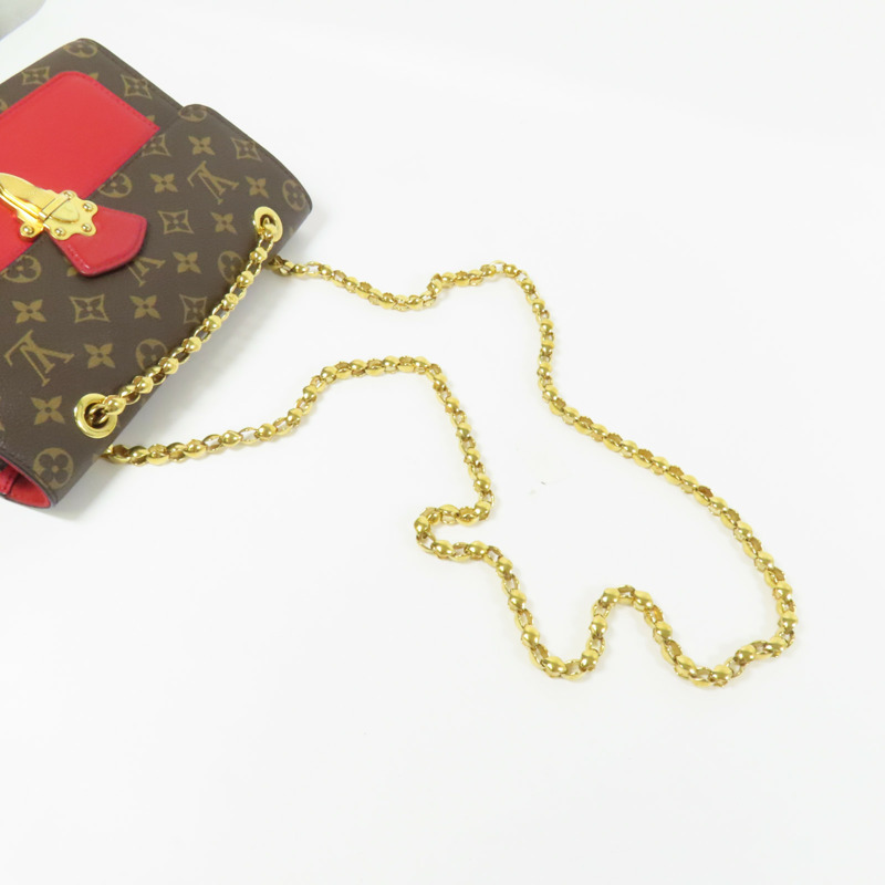 LOUIS VUITTON Monogram Victoire金扣鏈帶肩背袋-5