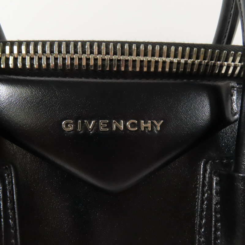 GIVENCHY 牛皮皮革Antigona銀扣手挽肩背兩用袋-8