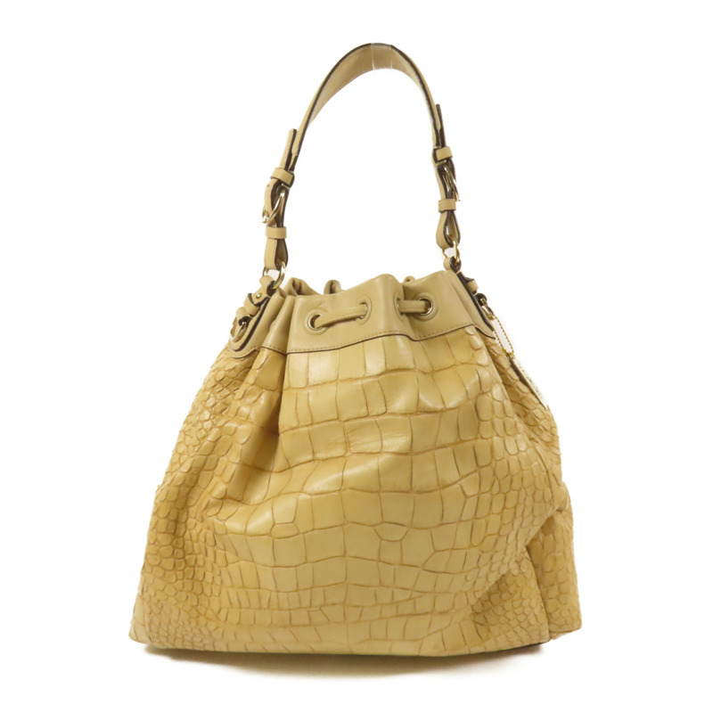 COACH 牛皮皮革2way Shoulder Bag金扣手挽肩背兩用袋-1
