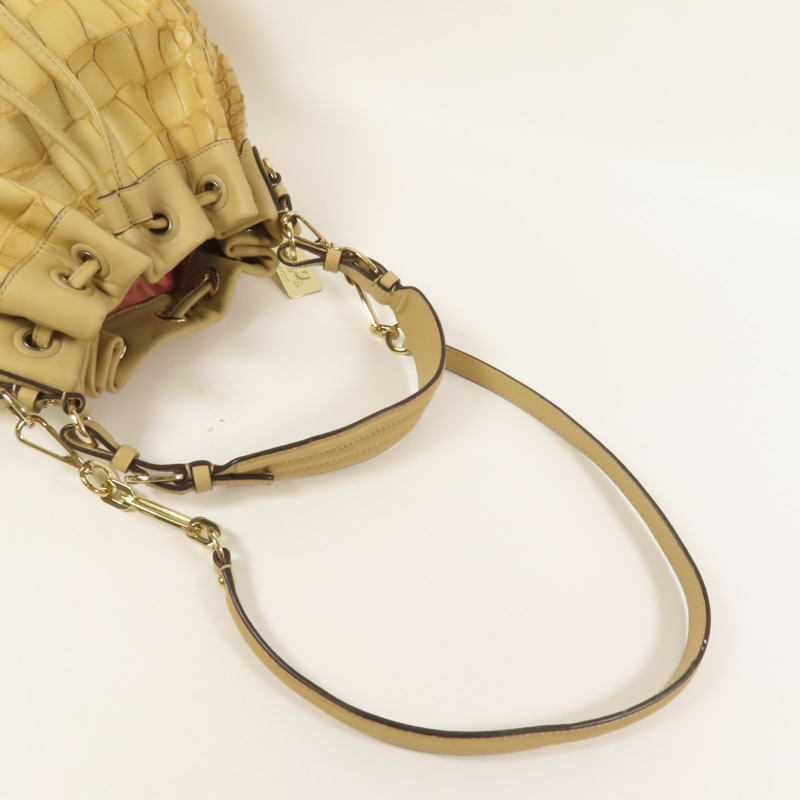 COACH 牛皮皮革2way Shoulder Bag金扣手挽肩背兩用袋-6