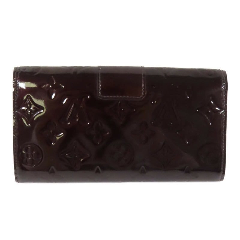 LOUIS VUITTON Monogram Vernis Sarah Wallet金扣長錢包-1