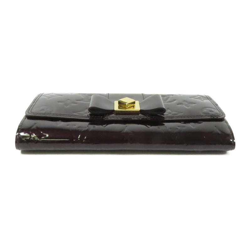 LOUIS VUITTON Monogram Vernis Sarah Wallet金扣長錢包-3
