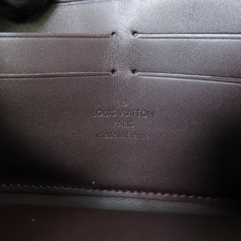 LOUIS VUITTON Monogram Vernis Sarah Wallet金扣長錢包-8
