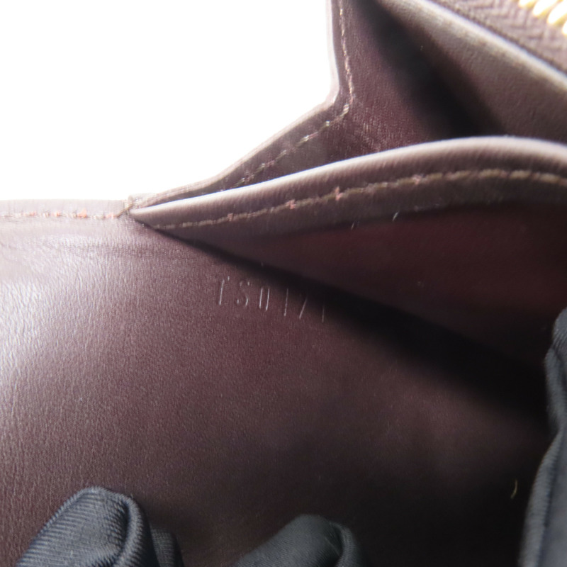 LOUIS VUITTON Monogram Vernis Sarah Wallet金扣長錢包-9