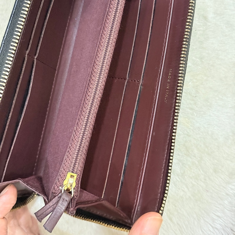 9新✨專櫃五萬 香奈兒 黑金 荔枝皮 經典拉鍊長夾🎖️贈送鍍24k金香奈兒扣環vintage-51