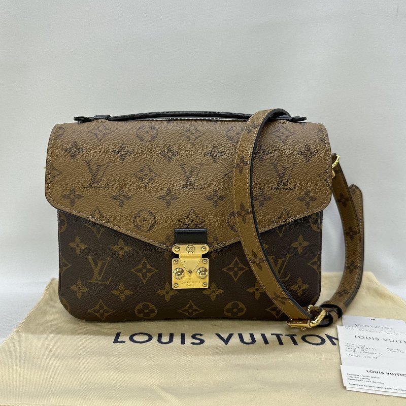 LV Pochette Metis經典拼色郵差包-0