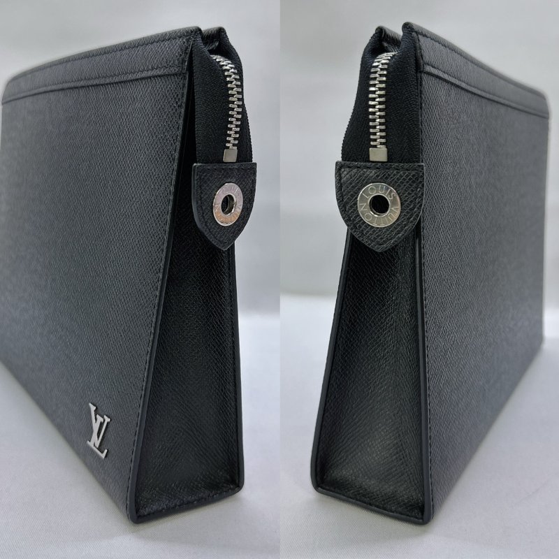 LV Pochette Voyage防刮皮革手拿包-2