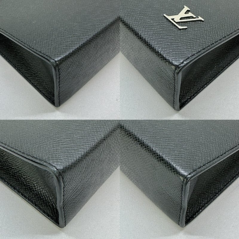 LV Pochette Voyage防刮皮革手拿包-6