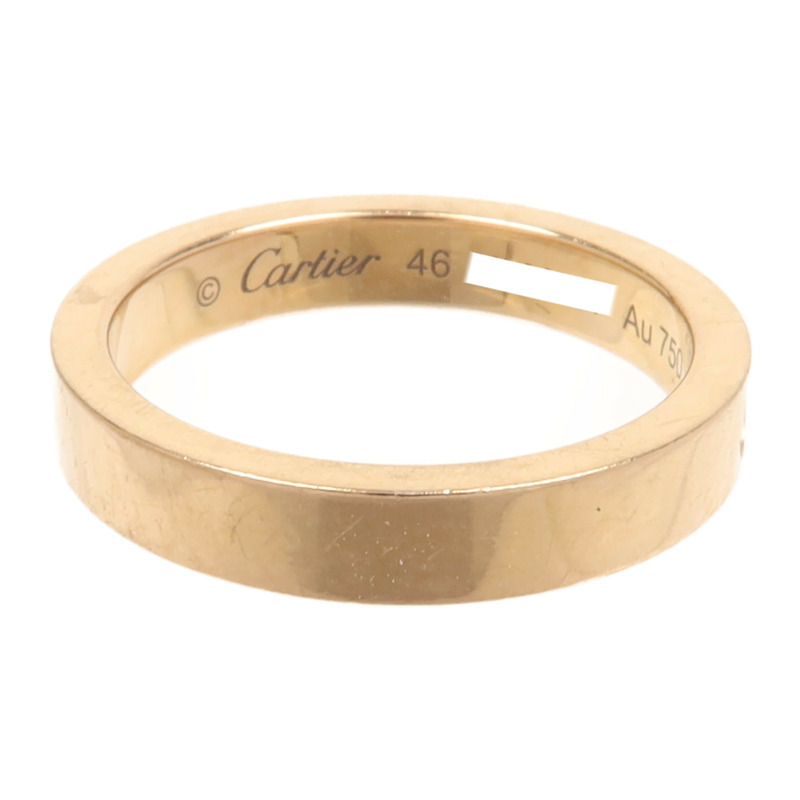CARTIER 18K玫瑰金C De Diamond 1鑽石戒指Cartier#46/US#3.75-3