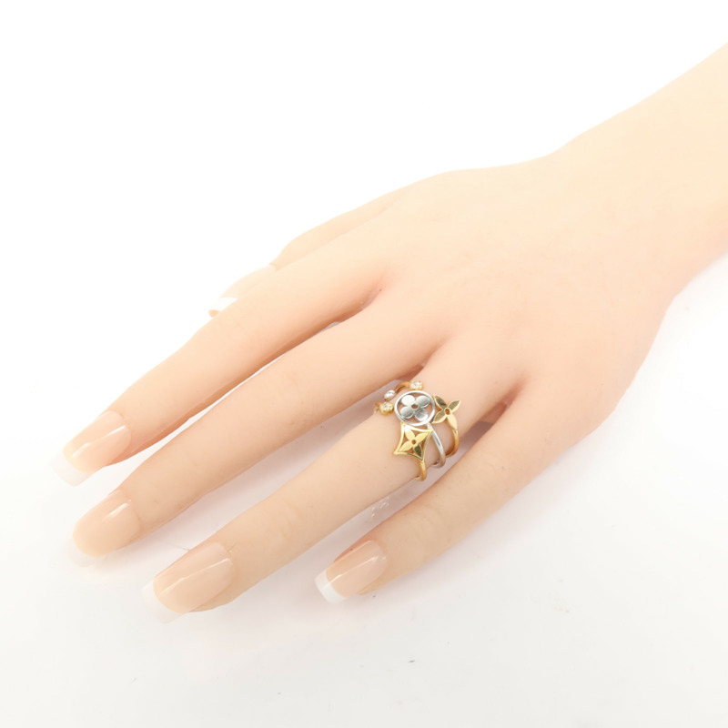 LOUIS VUITTON 18K白金/黃金/玫瑰金Diamond Idylle Blossom Ring鑽石戒指US#6.25-8