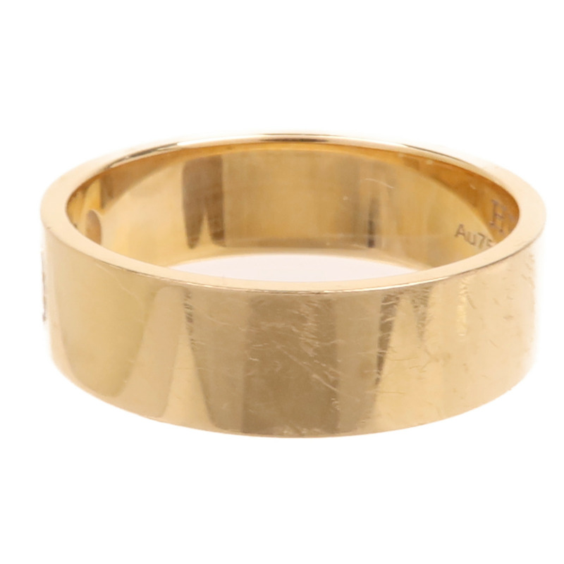 HERMES 18K玫瑰金H Dancre Diamond Ring鑽石戒指US#6.25-2