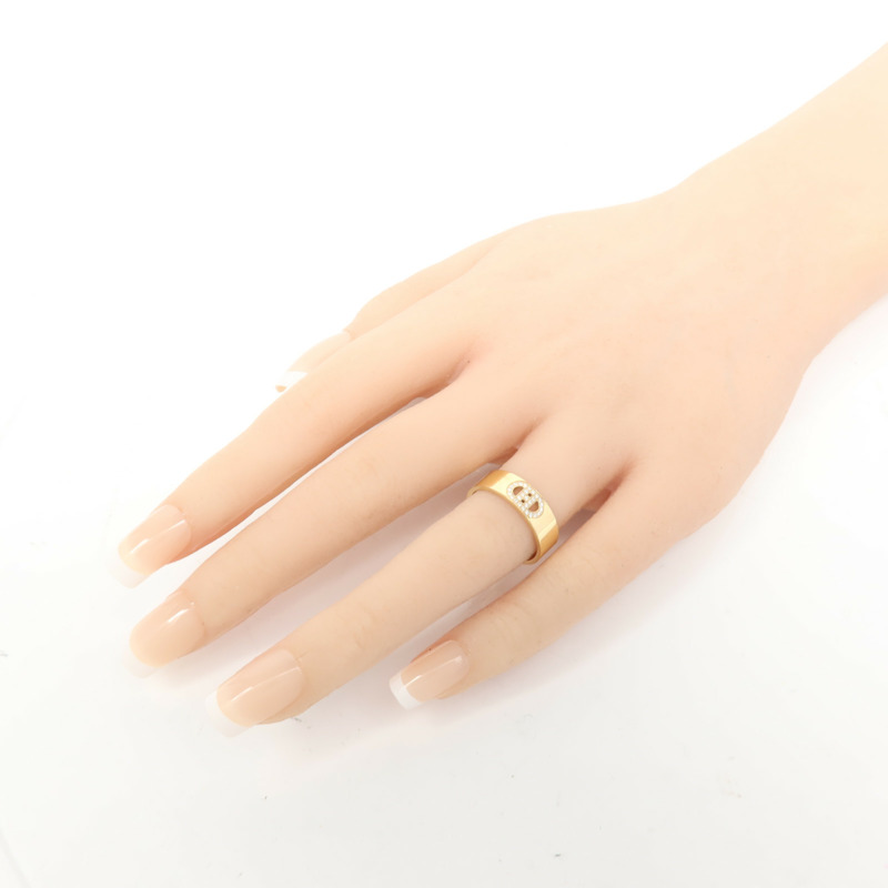 HERMES 18K玫瑰金H Dancre Diamond Ring鑽石戒指US#6.25-7