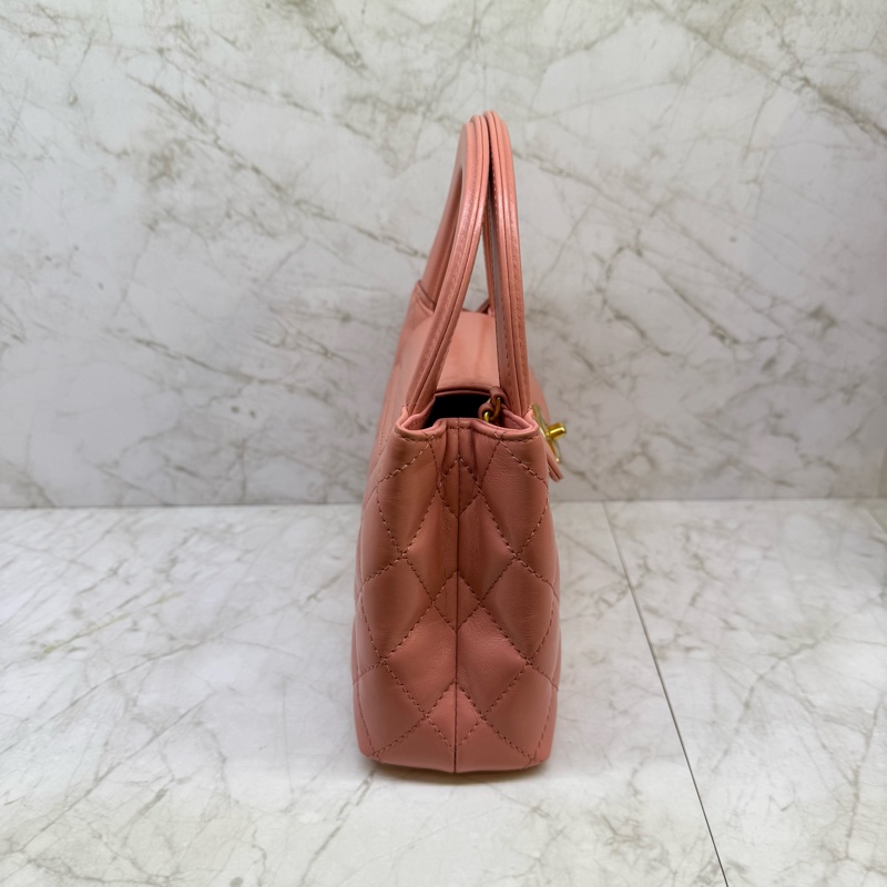 CHANEL玫瑰粉金小款31BAG/晶片-3