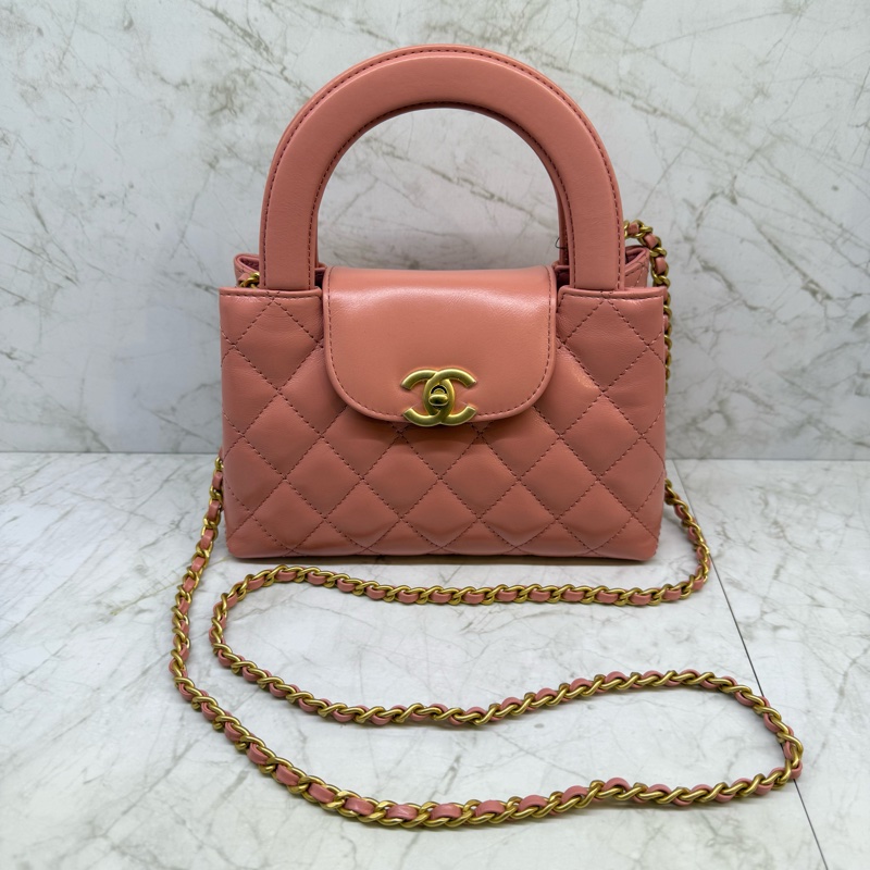 CHANEL玫瑰粉金小款31BAG/晶片-4