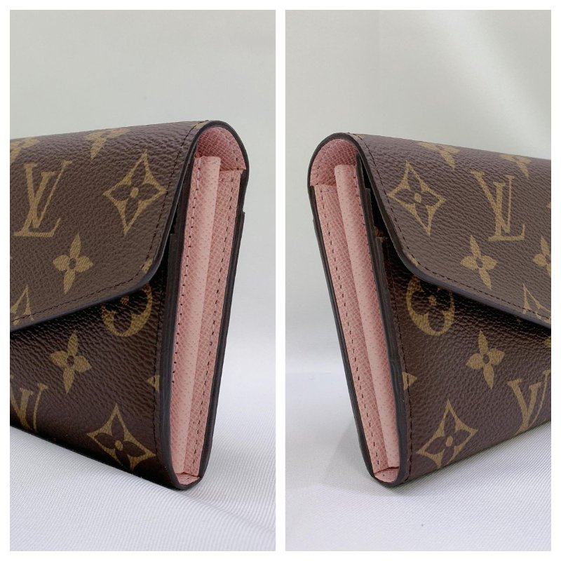 LV 全新Sarah芭蕾粉信封長夾-2