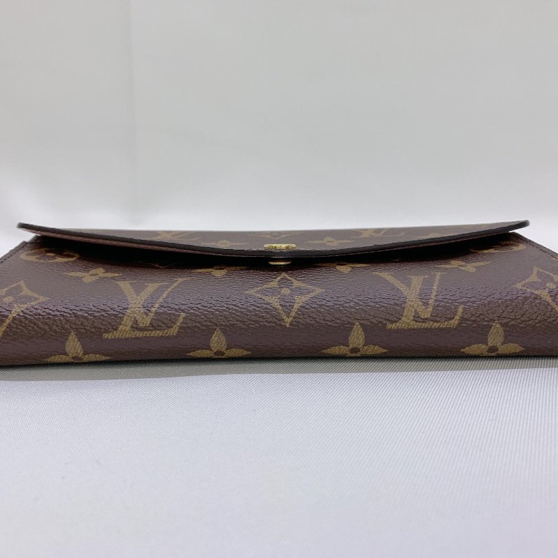 LV 全新Sarah芭蕾粉信封長夾-7