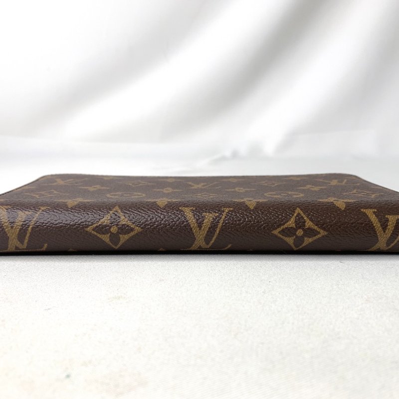 LV 全新ZIPPY老花拉鍊寬版長夾-8