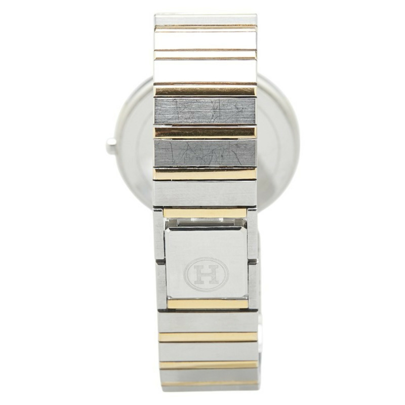 Hermès Windsor 石英腕錶,米色錶盤,不鏽鋼,鍍層,女士-3