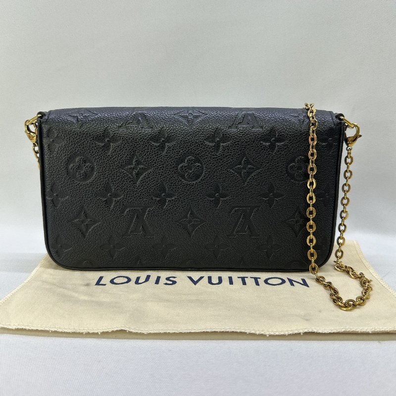 LV 壓紋三合一信封鍊條包-1