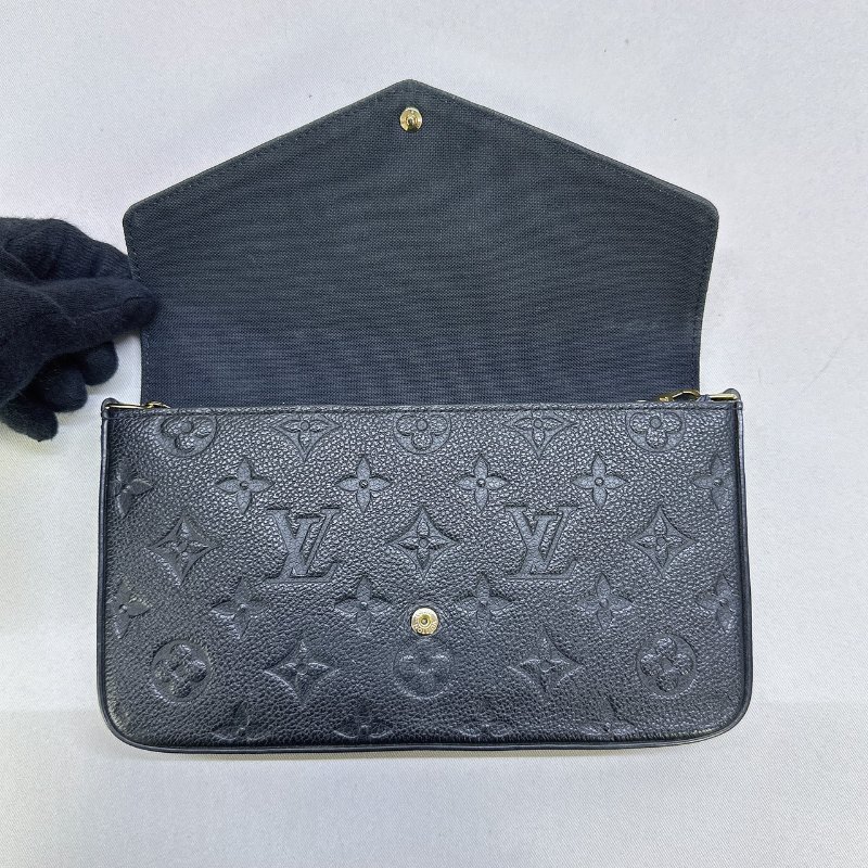 LV 壓紋三合一信封鍊條包-3