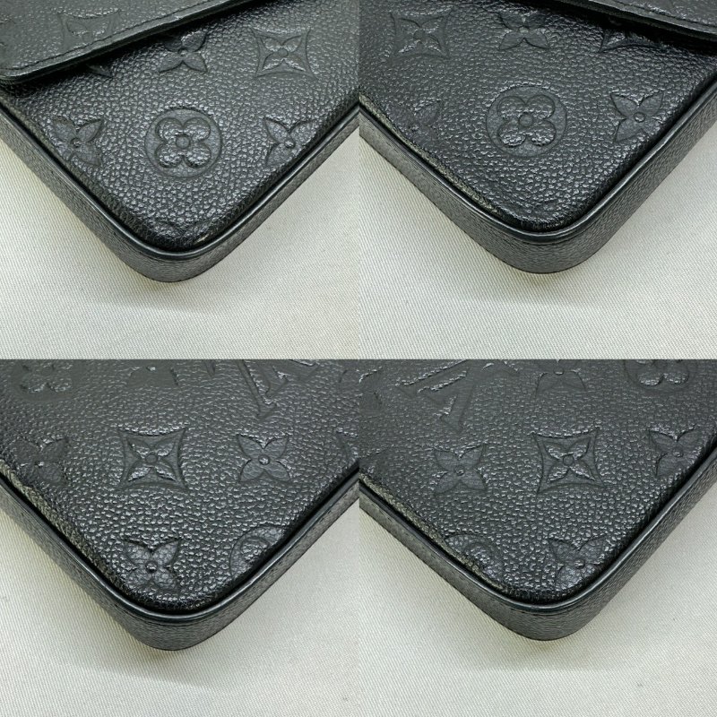 LV 壓紋三合一信封鍊條包-8