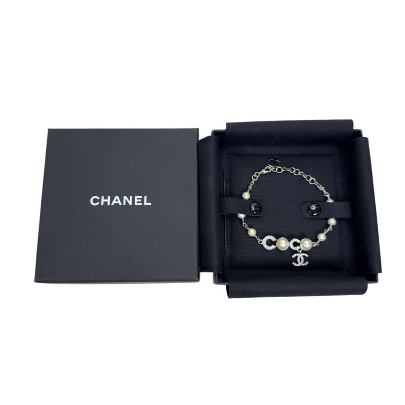 CHANEL 珠珠 水鑽 手鏈-6