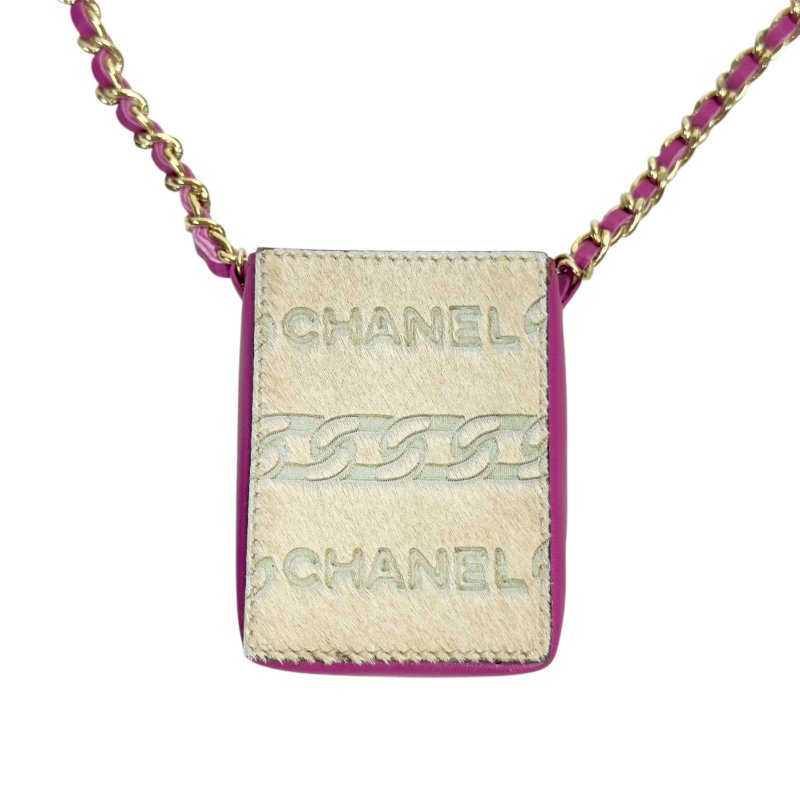 CHANEL 壓紋 馬毛 迷你小包-2