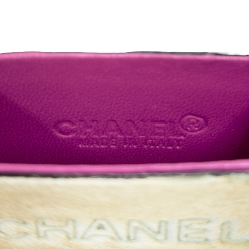 CHANEL 壓紋 馬毛 迷你小包-11