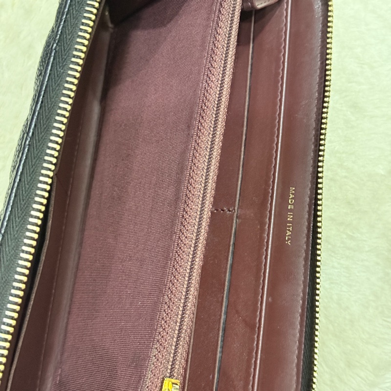 專櫃五萬 香奈兒 黑金 荔枝皮 經典長夾💝香奈兒真品 vintage 鍍24k金扣環(下單一併贈與)-48