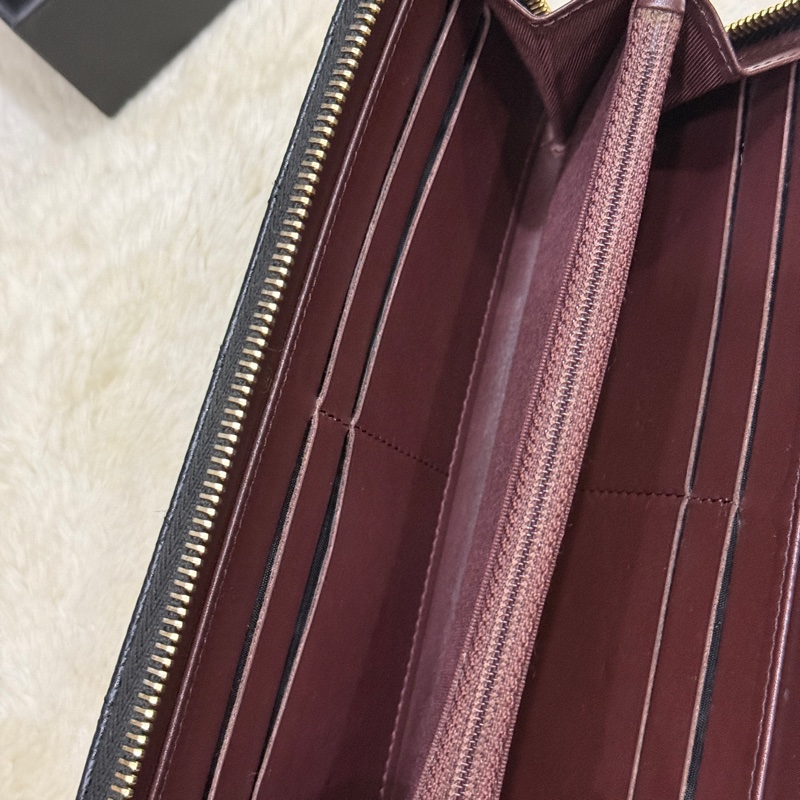 專櫃五萬 香奈兒 黑金 荔枝皮 經典長夾💝香奈兒真品 vintage 鍍24k金扣環(下單一併贈與)-51