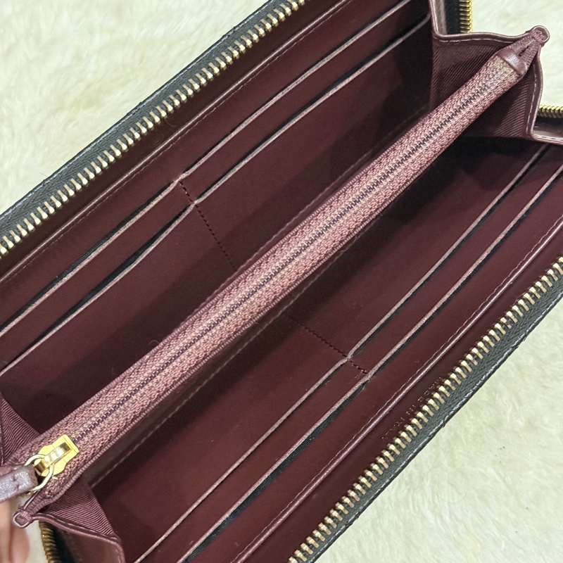 專櫃五萬 香奈兒 黑金 荔枝皮 經典長夾💝香奈兒真品 vintage 鍍24k金扣環(下單一併贈與)-55