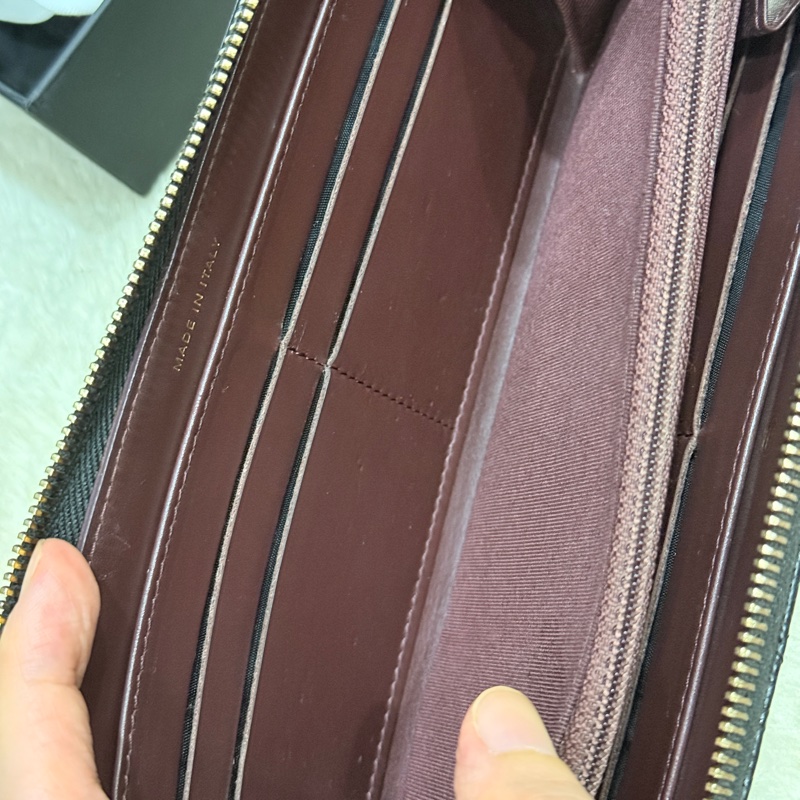 專櫃五萬 香奈兒 黑金 荔枝皮 經典長夾💝香奈兒真品 vintage 鍍24k金扣環(下單一併贈與)-66