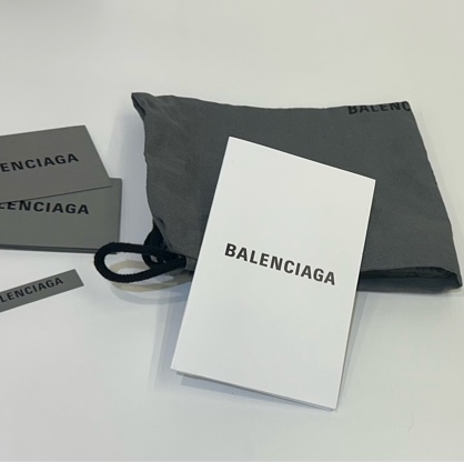 Balenciaga 金屬灰復刻牛皮銀釦下蓋Crush小款肩斜背鏈包716351-19