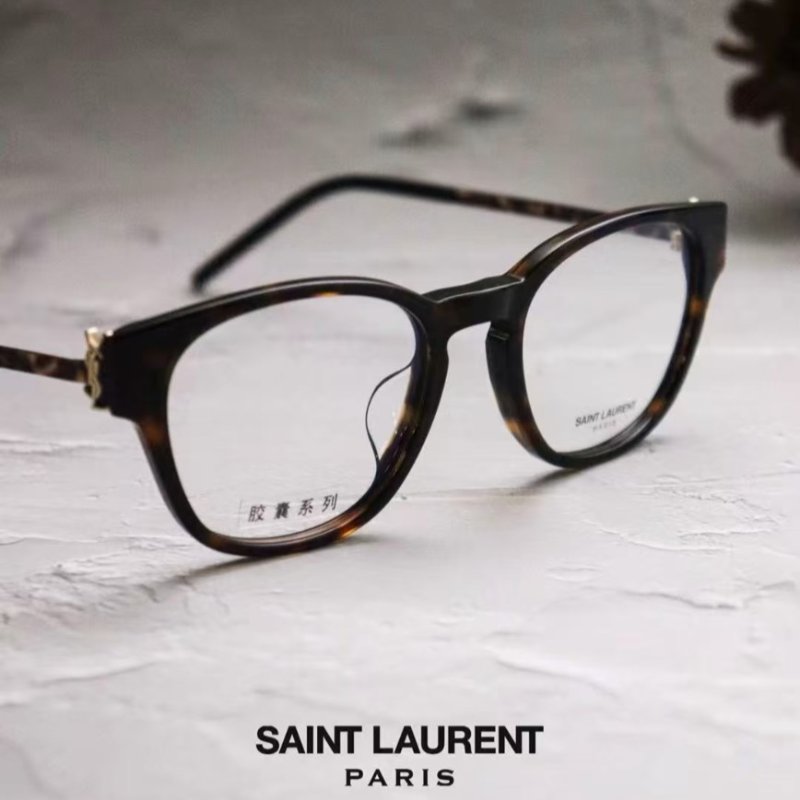 【現貨】麗睛眼鏡【Saint Laurent 聖羅蘭 YSL】可刷卡分期 SL M48O D/FN 琥珀色 光學眼鏡 YSL眼鏡 YSL膠囊系列-1