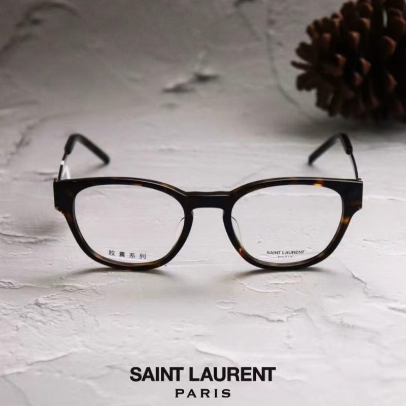 【現貨】麗睛眼鏡【Saint Laurent 聖羅蘭 YSL】可刷卡分期 SL M48O D/FN 琥珀色 光學眼鏡 YSL眼鏡 YSL膠囊系列-3