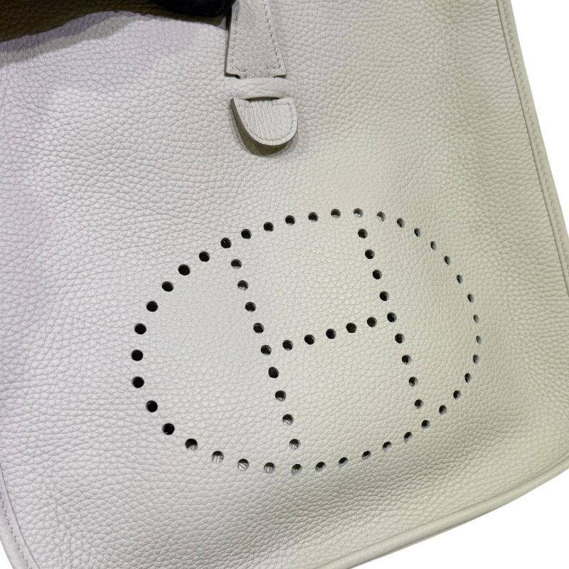 【美收精品】HERMES 白色Evelyne 29 A刻印 4-12-7