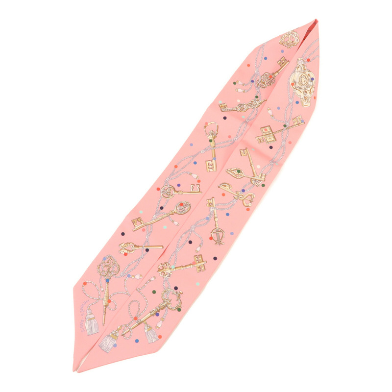 HERMES 絲質Twilly絲巾-2