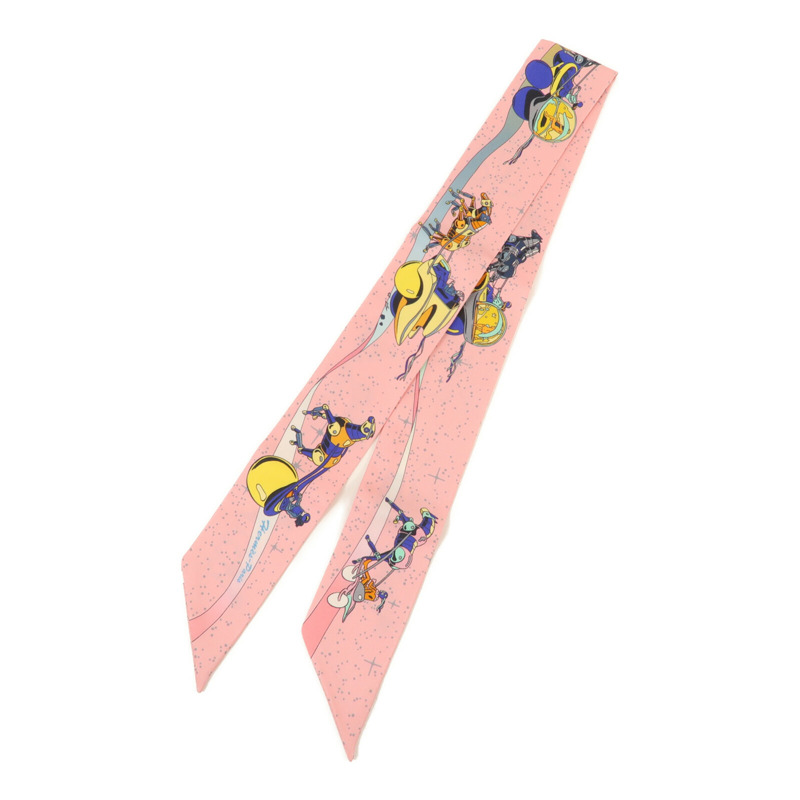 HERMES 絲質Twilly絲巾-0